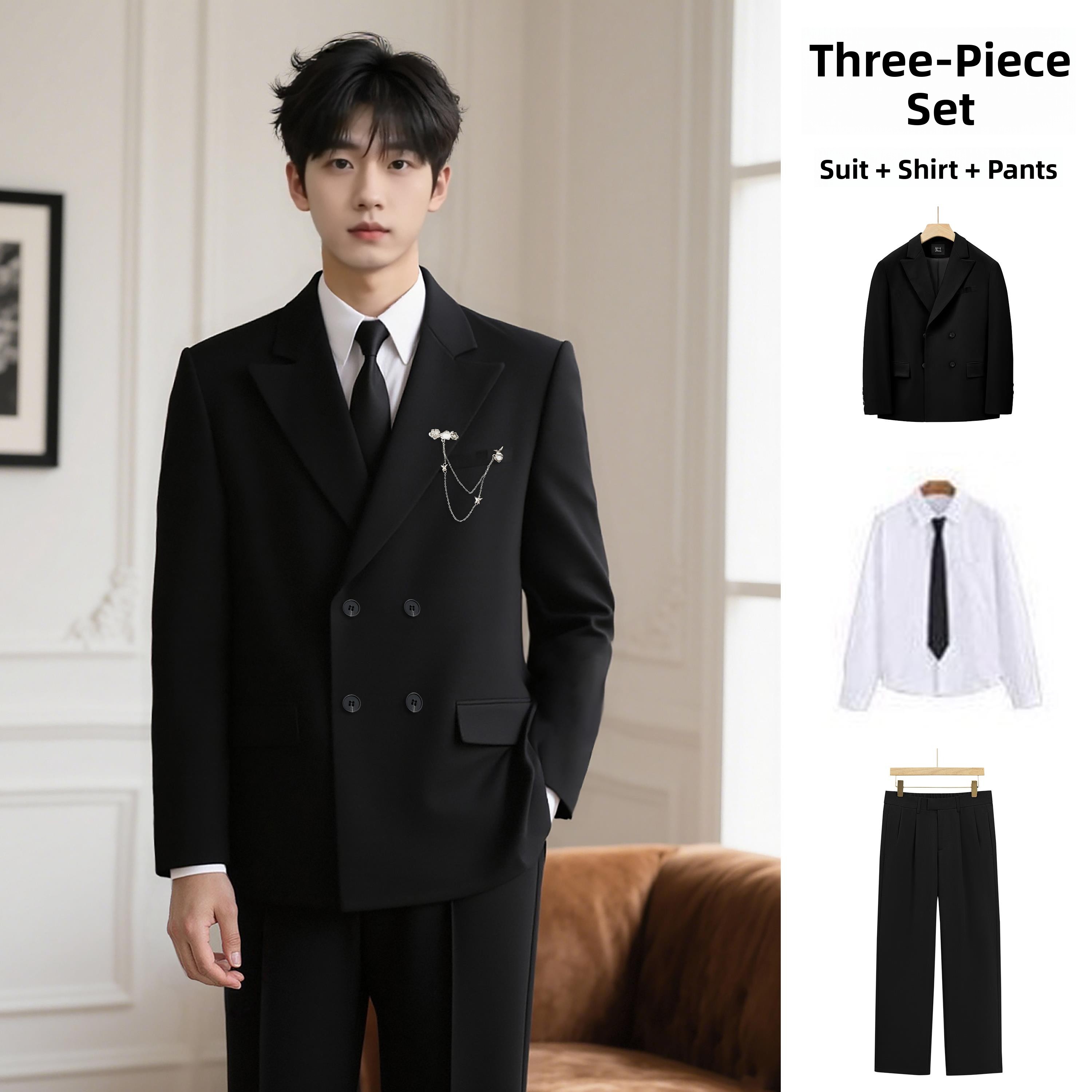 Men'S Formal Wear For Engagement - Elegantes zweireihiges Anzug-Set für Herren, geeignet