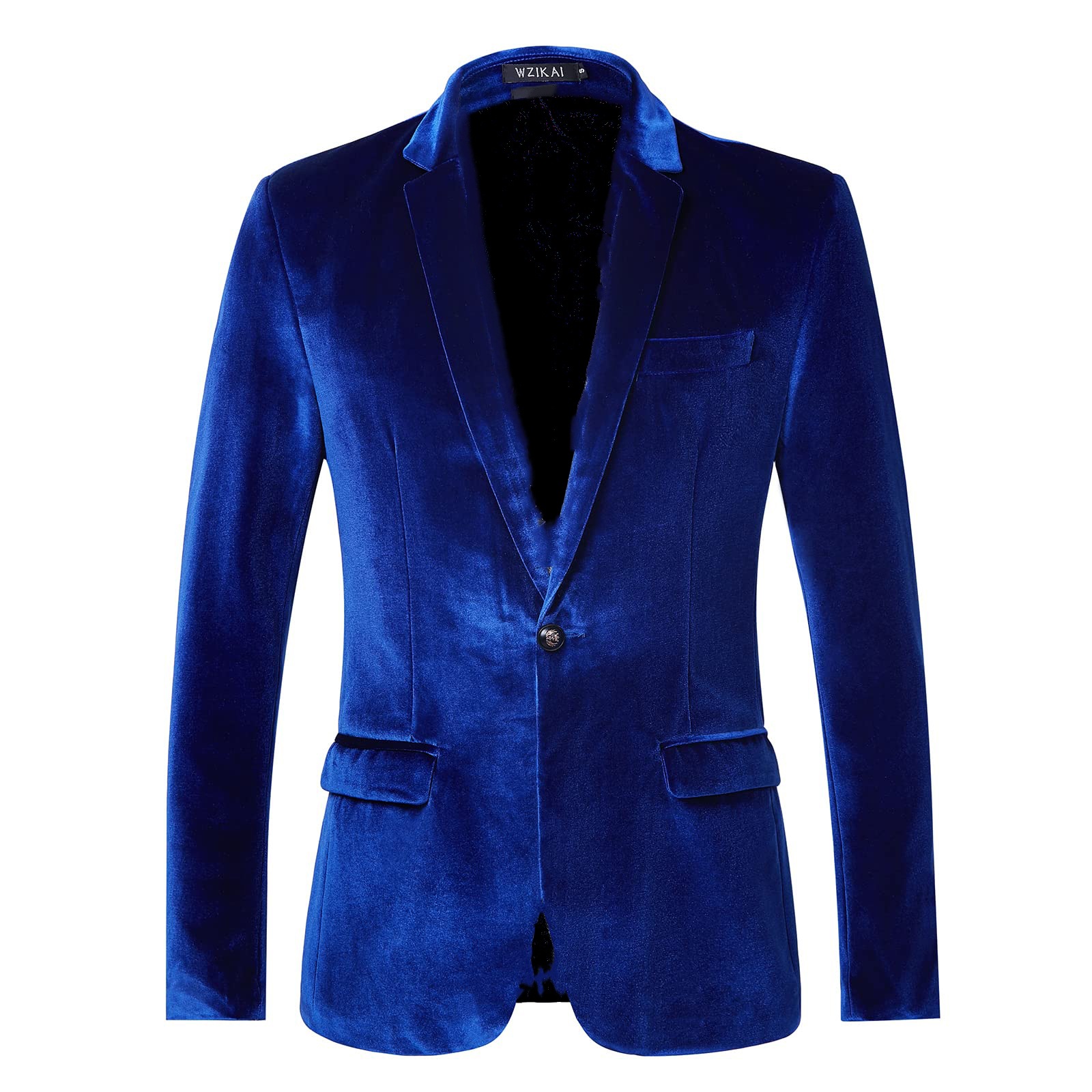 Men'S Gothic Formal Wear - Herren Slim Fit Samt-Blazer für Jugendliche