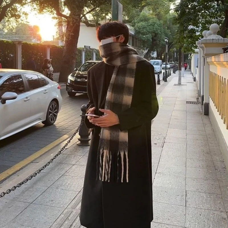 Men'S Formal Wear In Winter - Koreanisch inspirierter Herren-Wollmantel, mittellang, formelle Kleidung,