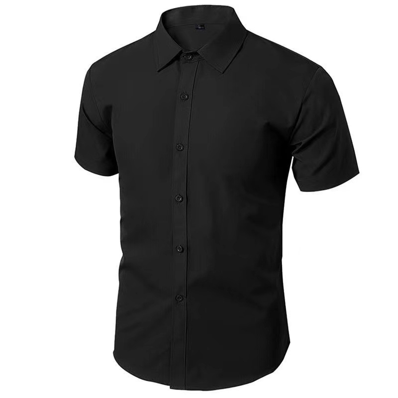 Men'S Gothic Formal Wear - Herren-Hemd im koreanischen Stil mit kurzen