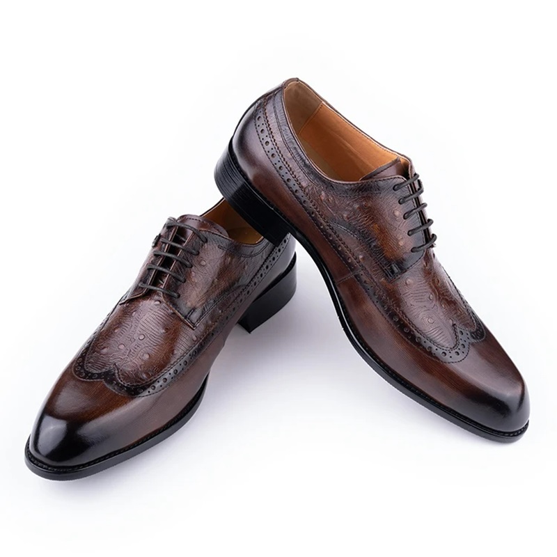 Formal Men Daily Wear Footwear - Herrenschuhe aus Rindsleder mit Schnürung, Business-