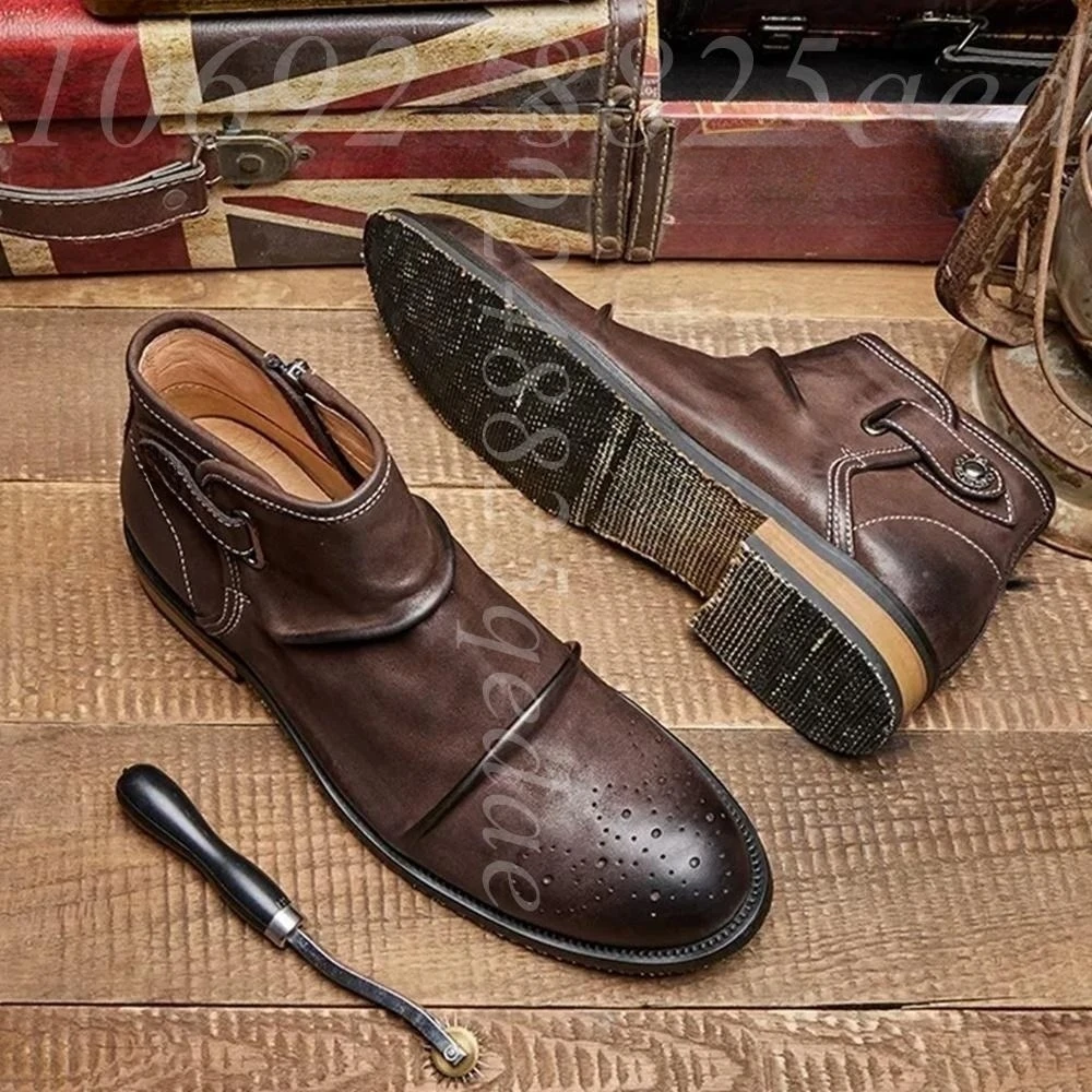 Herren Brogue-Stiefeletten, Sc – Formal Men Daily Wear Footwear Bewertung und Preis