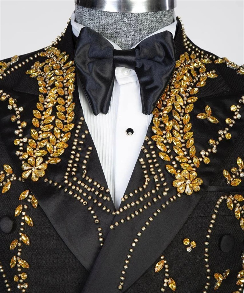 Goldene Kristalle Herrenanzüge – Men Formal Wear With Coat Bewertung und Preis