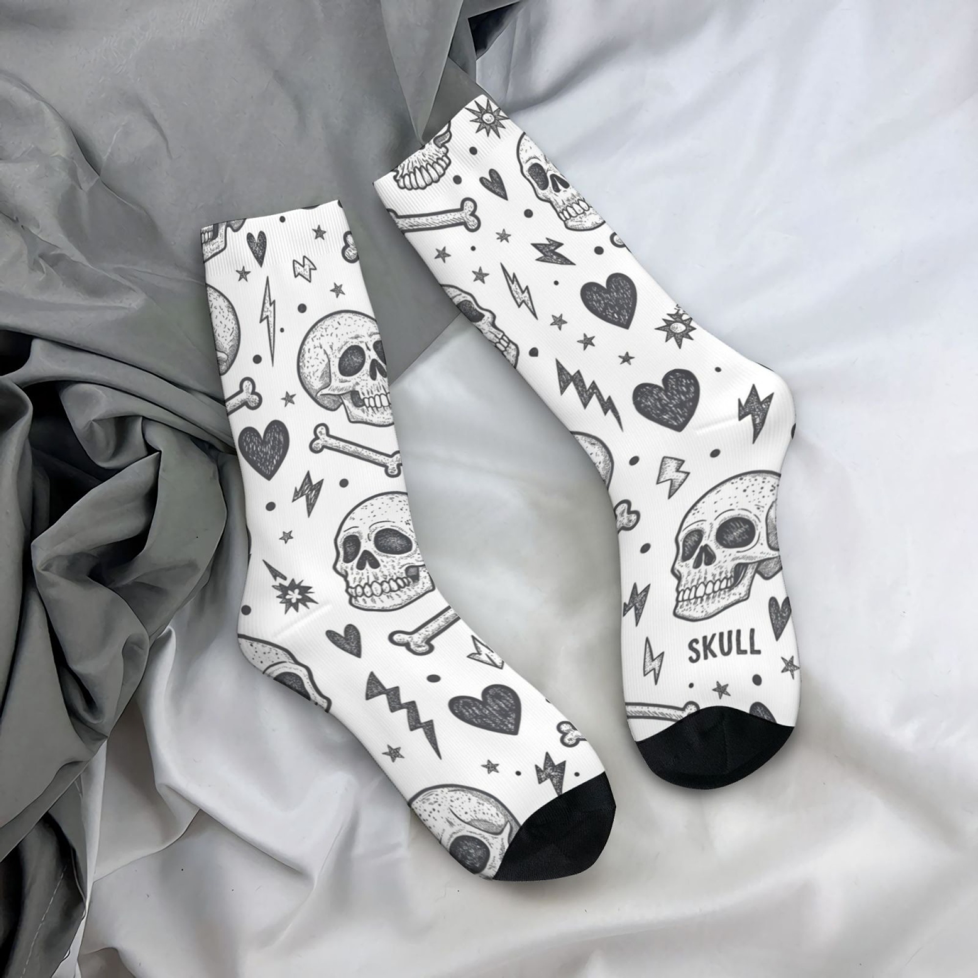 Handgezeichnete Crew-Socken mi – Men'S Gothic Formal Wear Bewertung und Preis