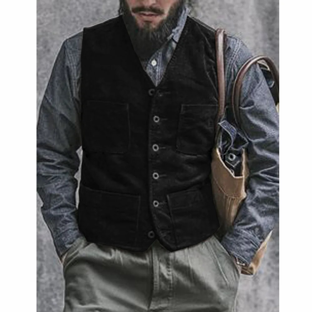 Cord-Herrenweste für Männer, L – Men'S Gothic Formal Wear Bewertung und Preis