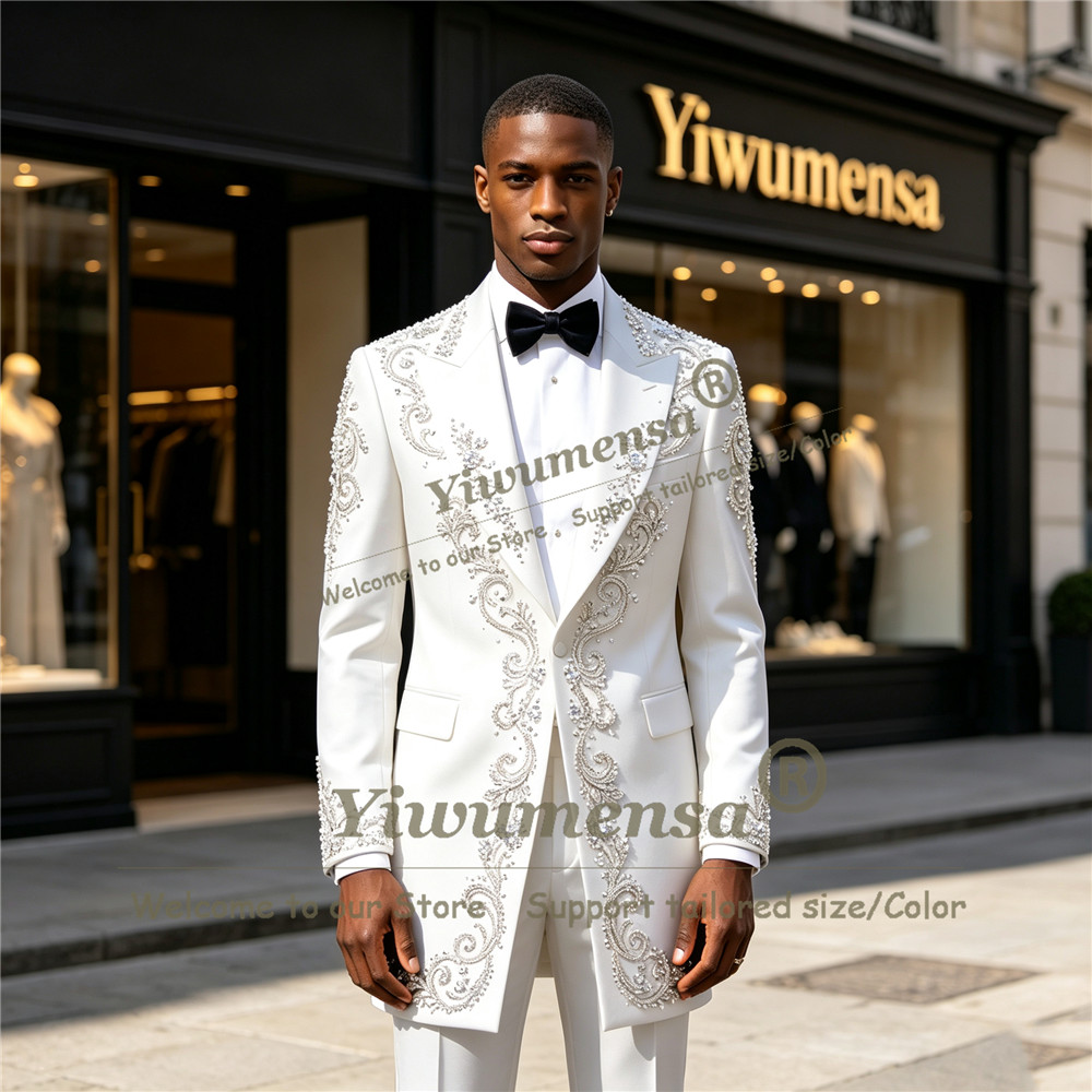 Handgefertigter Kristall-Perle – Men'S Formal Wear Bewertung und Preis