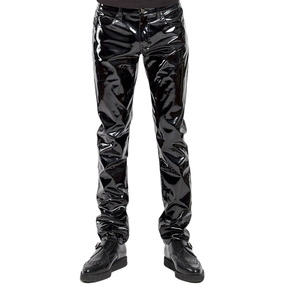 Männer Faux Leder PVC Hosen Ho – Men'S Gothic Formal Wear Bewertung und Preis