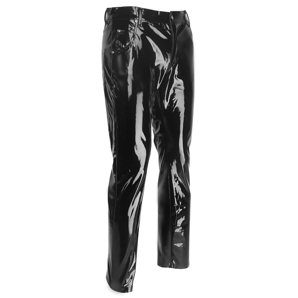 Männer Faux Leder PVC Hosen Ho – Men'S Gothic Formal Wear Bewertung und Preis