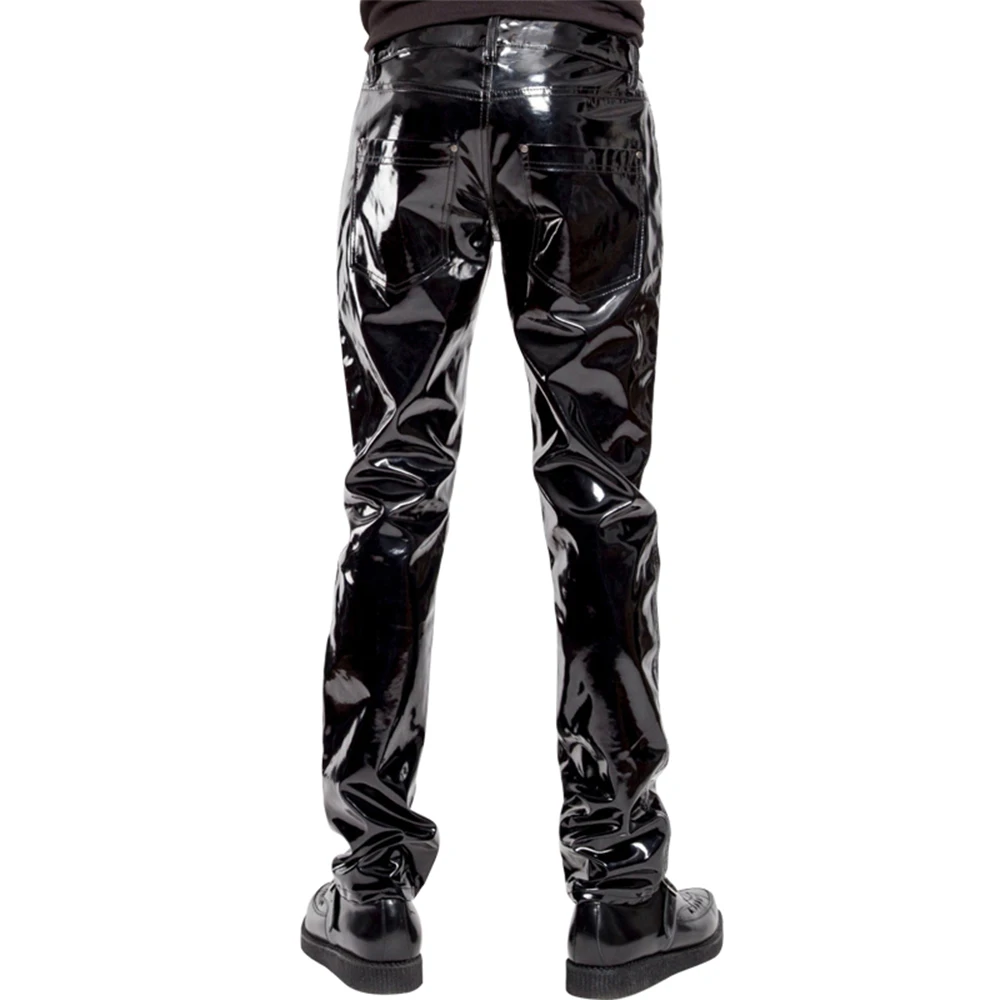 Männer Faux Leder PVC Hosen Ho – Men'S Gothic Formal Wear Bewertung und Preis