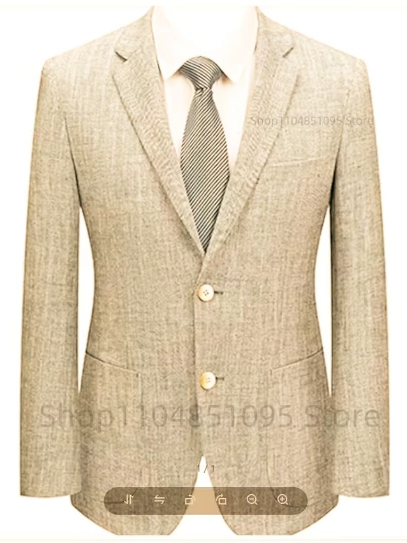 Herren Slim Fit Leinen-Anzugbl – Men Formal Wear In Summer Bewertung und Preis