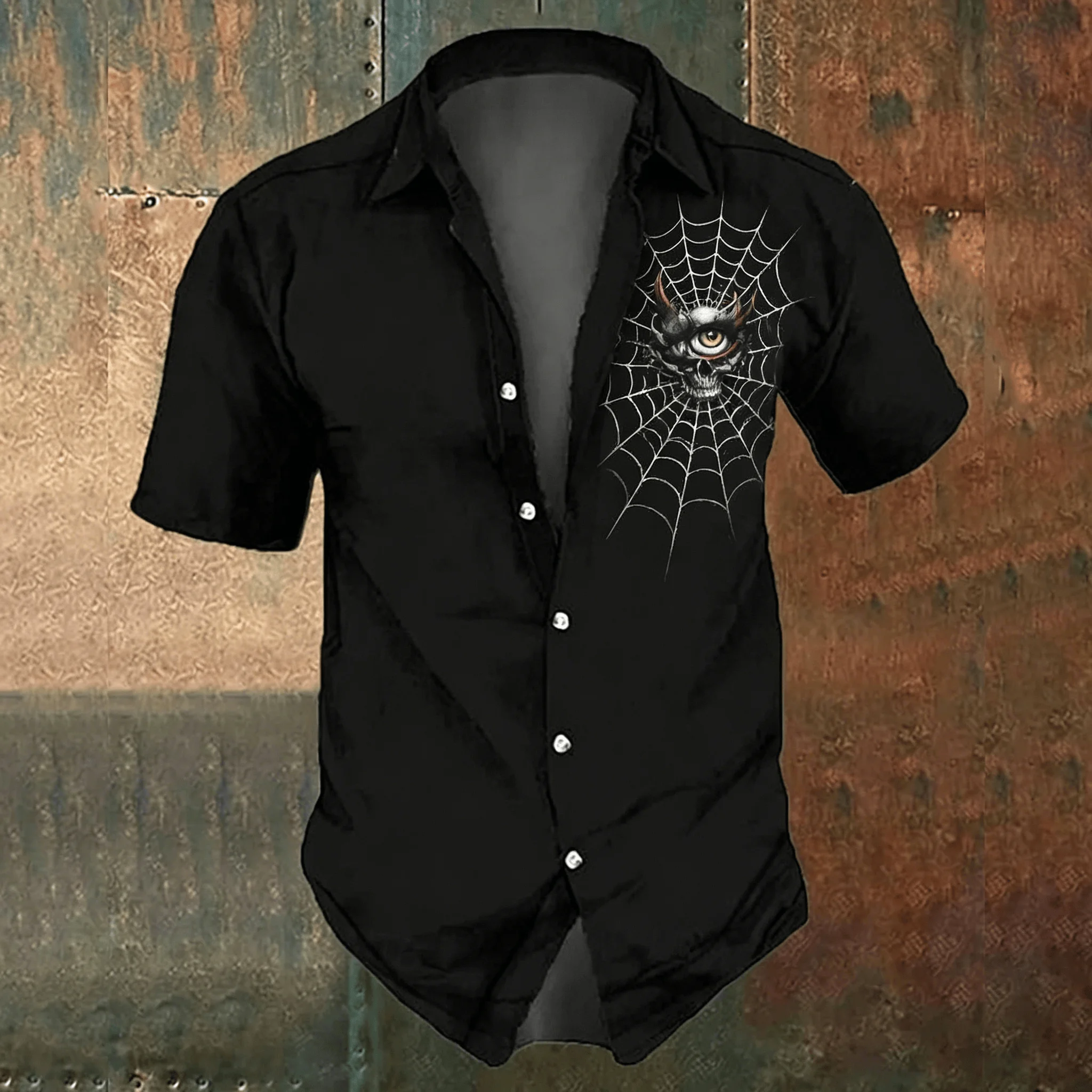 Herren-Freizeithemd mit schwar – Men'S Gothic Formal Wear Bewertung und Preis