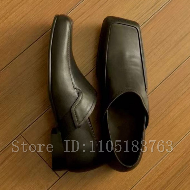 Herren Schwarze Leder-Loafer m – Formal Men Daily Wear Footwear Bewertung und Preis