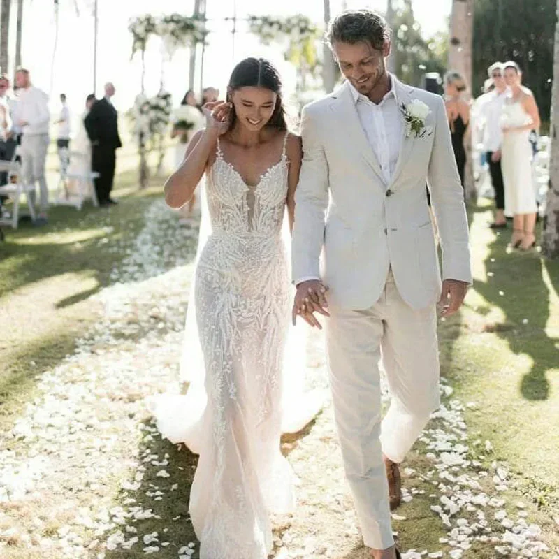 Leinen-Hochzeits-Smoking für H – Men Formal Wear In Summer Bewertung und Preis