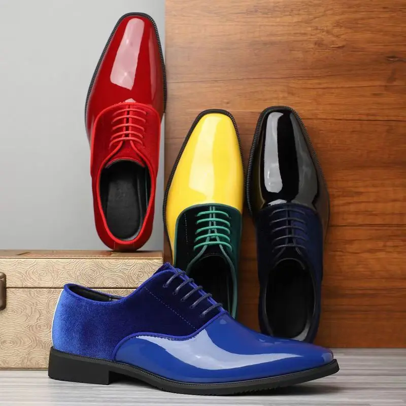 Herren Oxford-Schuhe mit Farbb – Men'S Formal Party Wear Shoes Bewertung und Preis